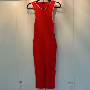 Rag & Bone Vibrant Red knit dress